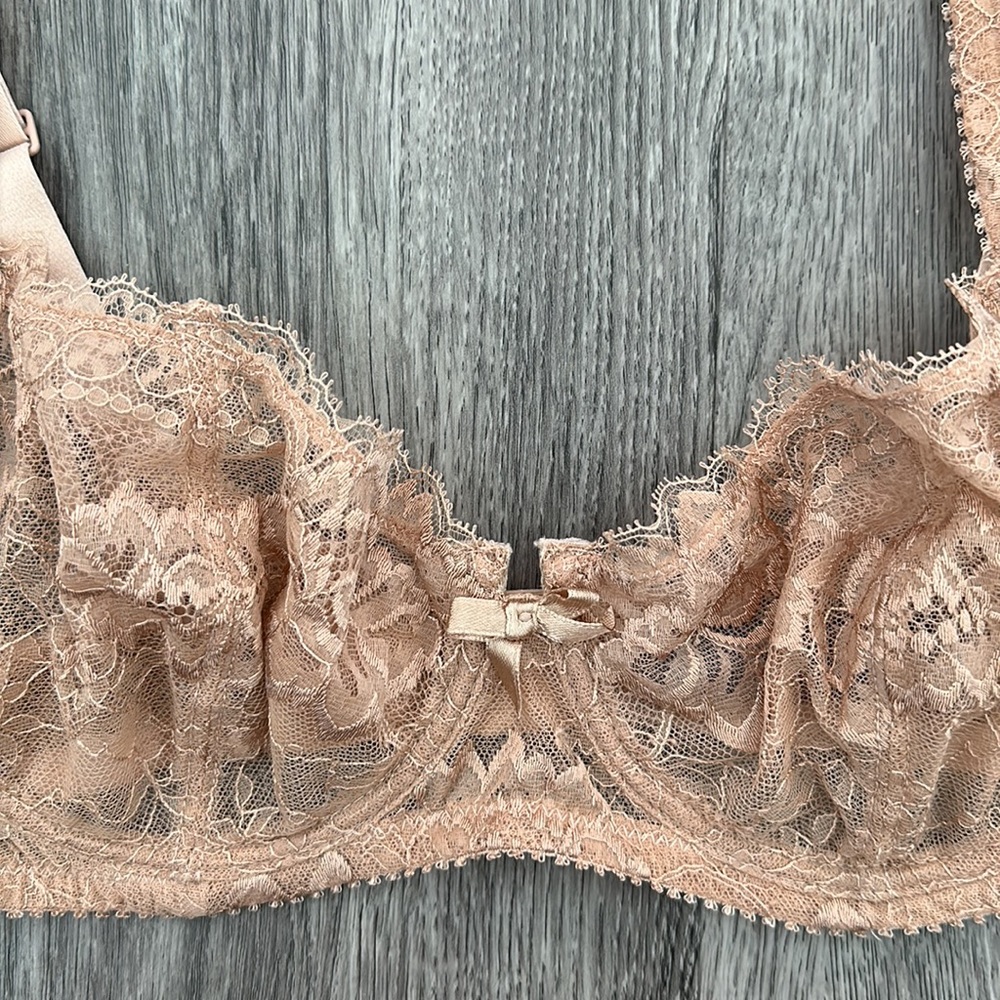 ANTHROPOLOGIE Journelle Balconette Isabel Lace Bra - Picture 8 of 16